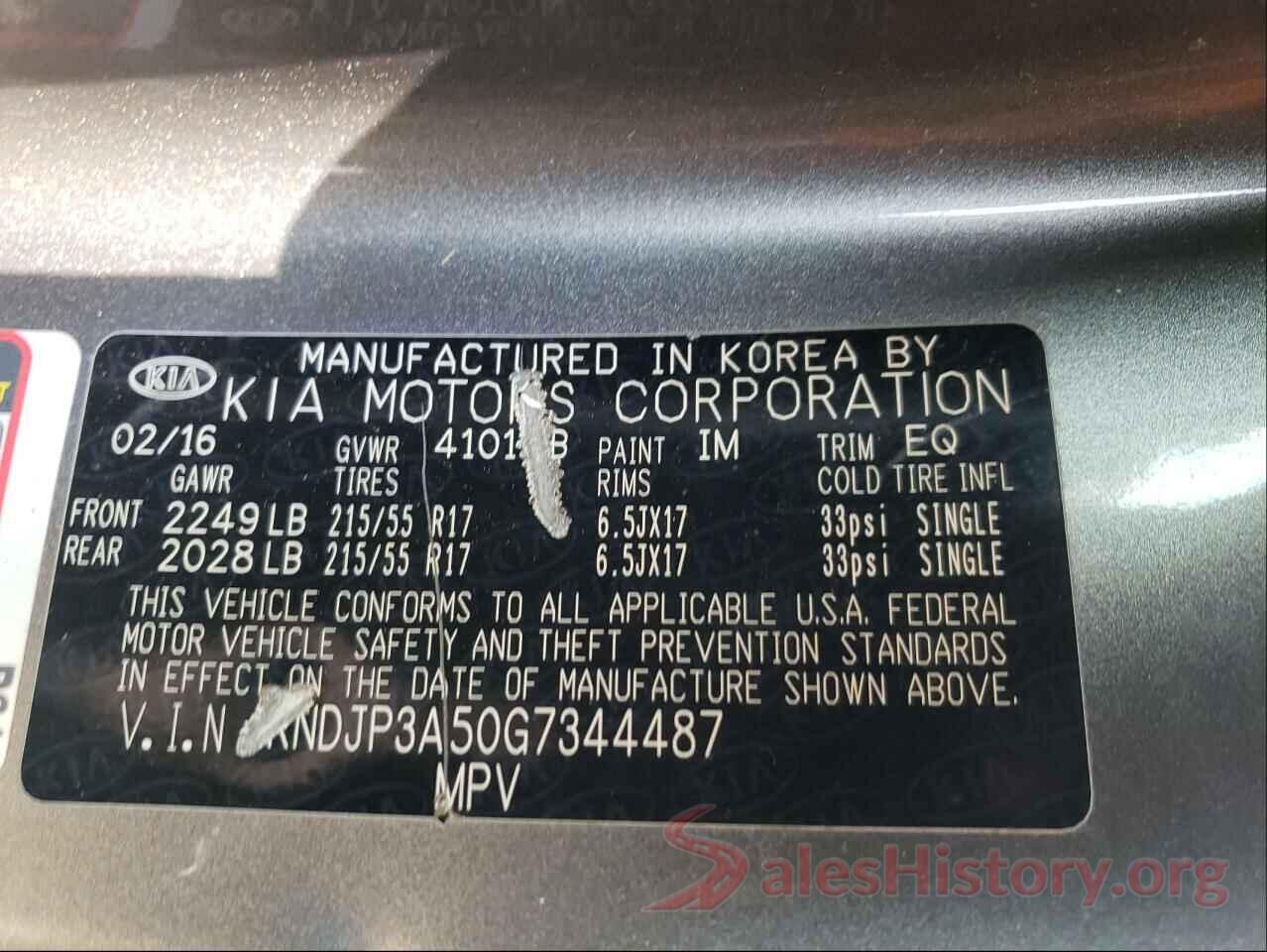 KNDJP3A50G7344487 2016 KIA SOUL