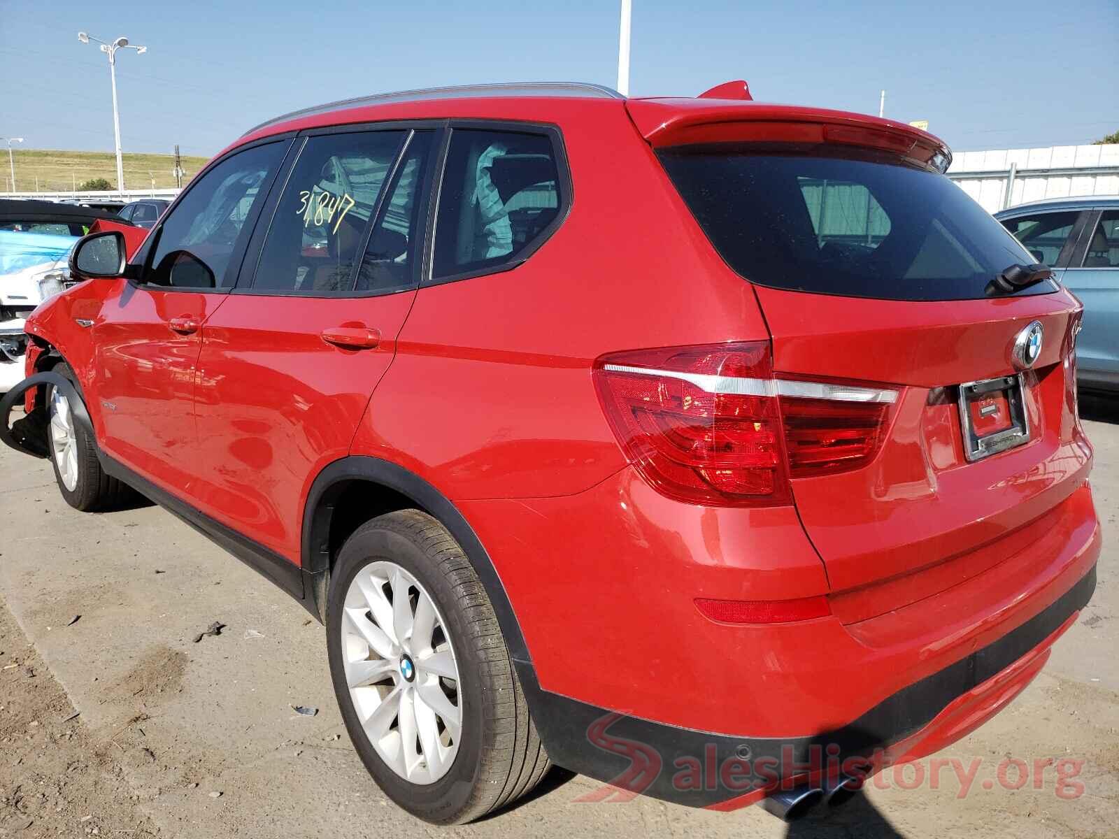 5UXWX9C32H0W67954 2017 BMW X3