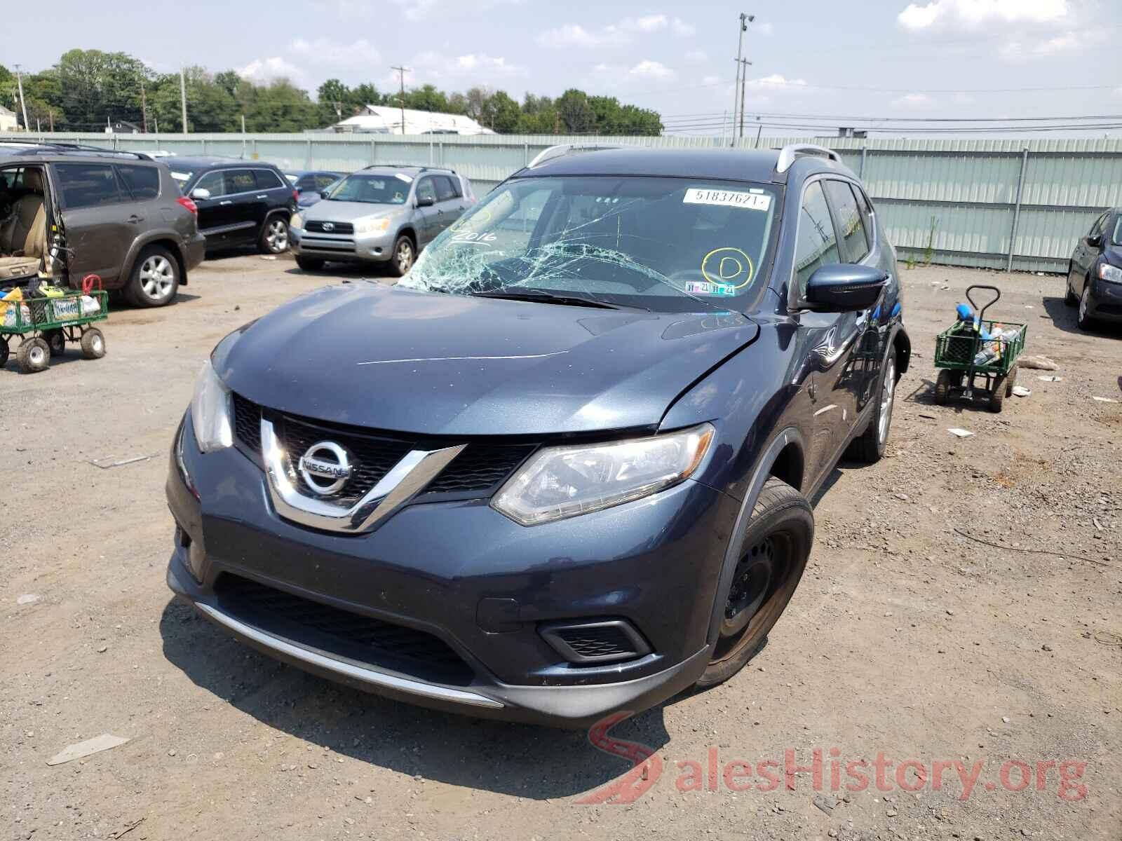 KNMAT2MV8GP605124 2016 NISSAN ROGUE