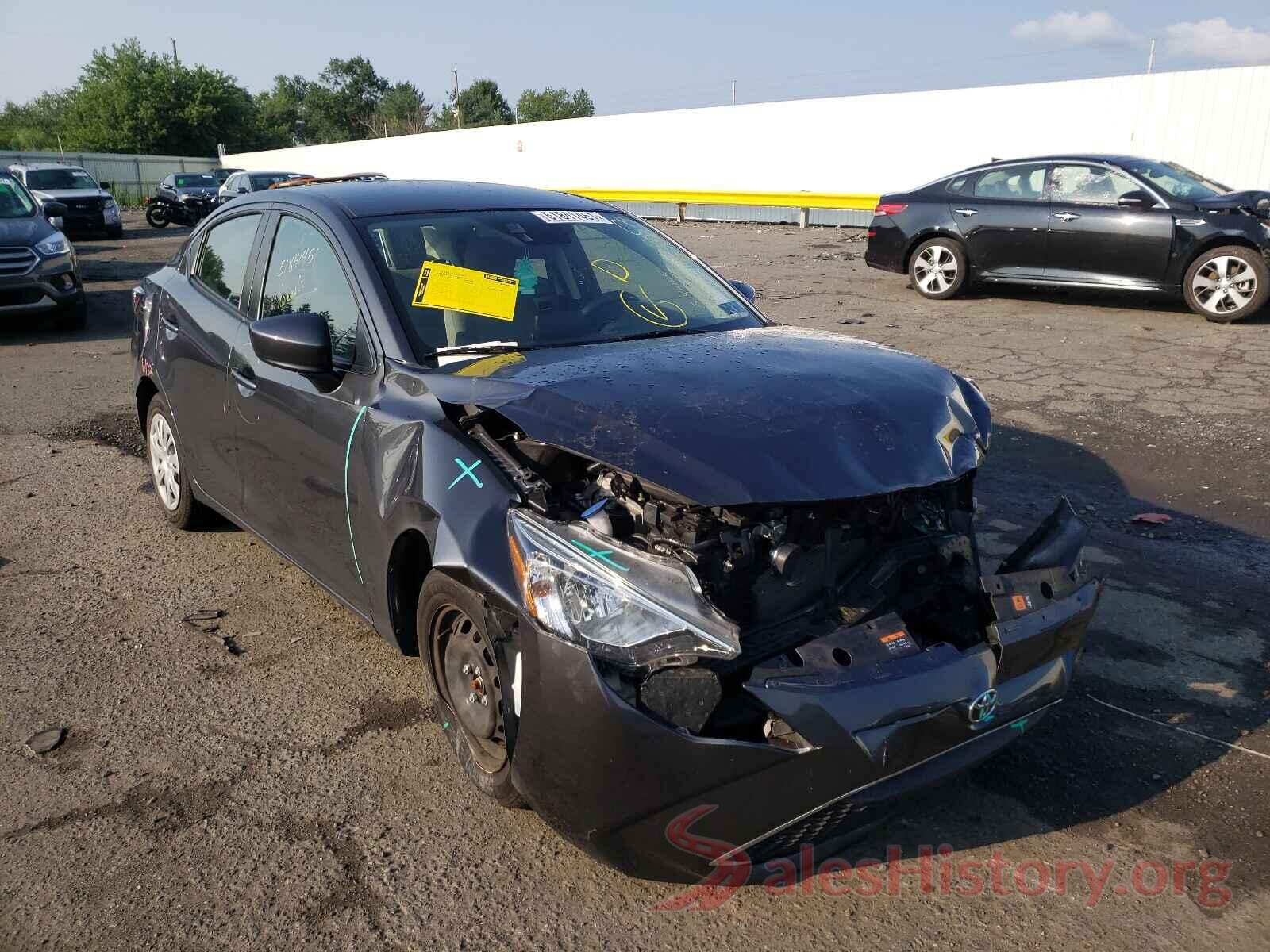 3MYDLBYV7KY524891 2019 TOYOTA YARIS