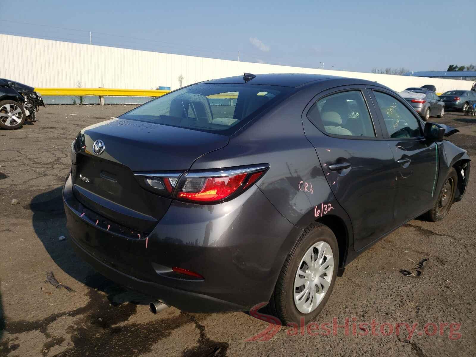 3MYDLBYV7KY524891 2019 TOYOTA YARIS