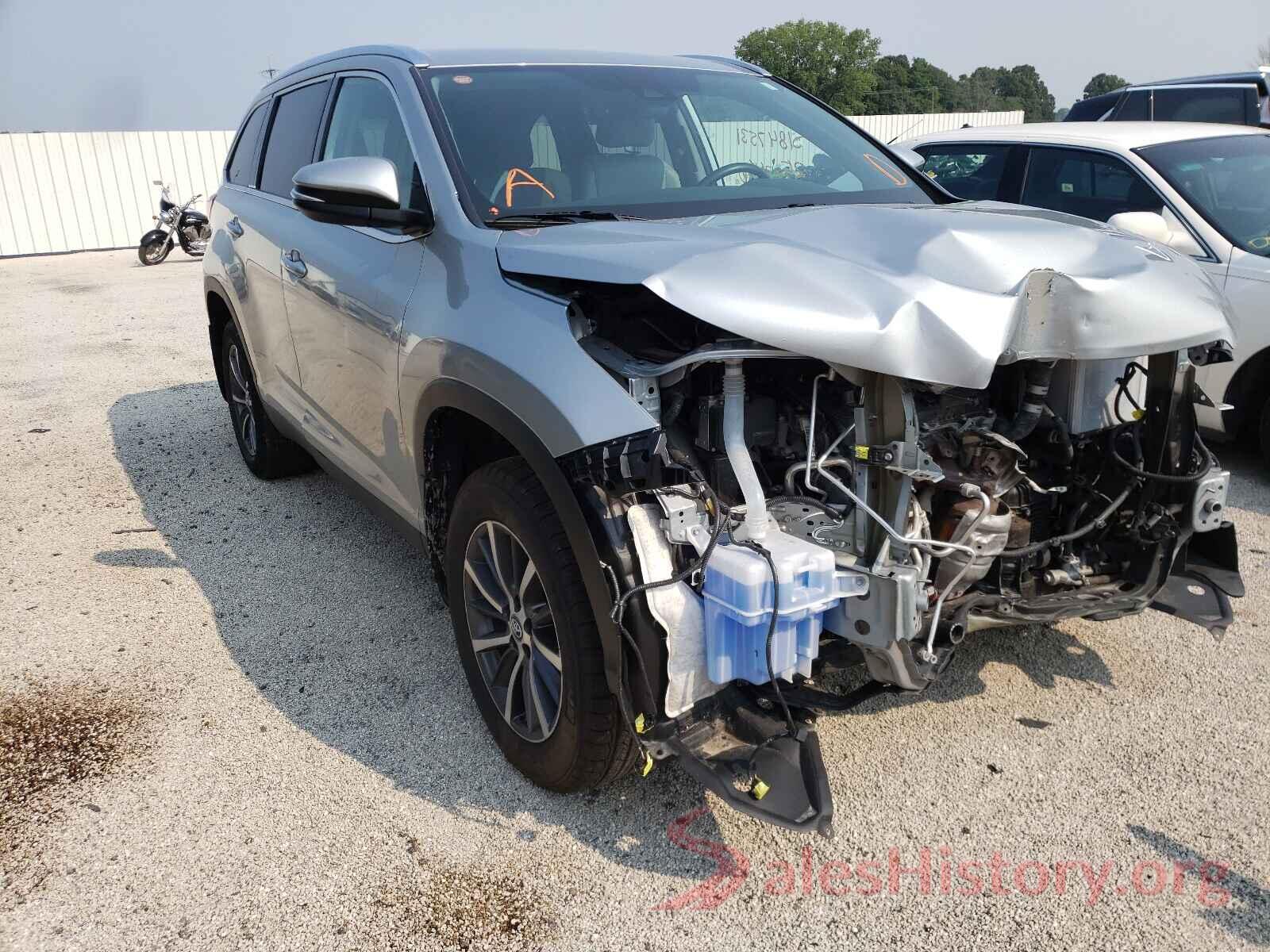 5TDJZRFH9KS580053 2019 TOYOTA HIGHLANDER