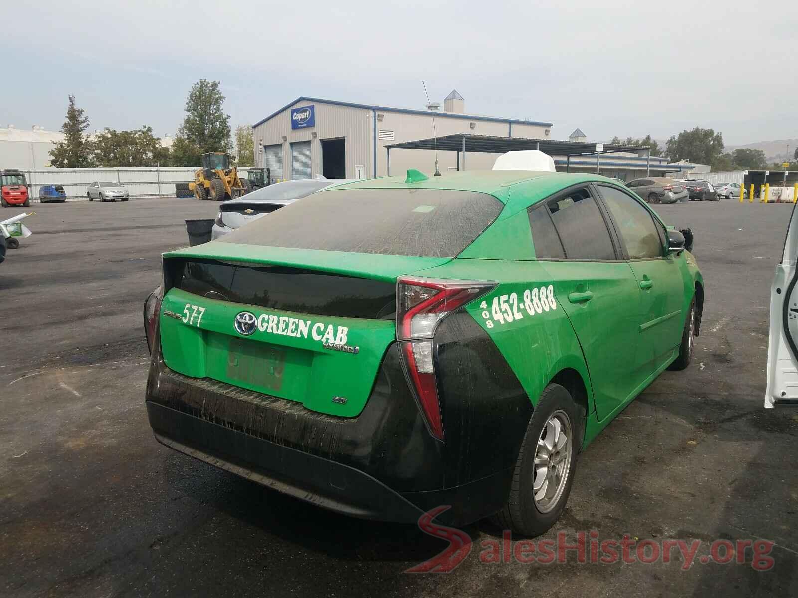 JTDKARFU8G3009137 2016 TOYOTA PRIUS