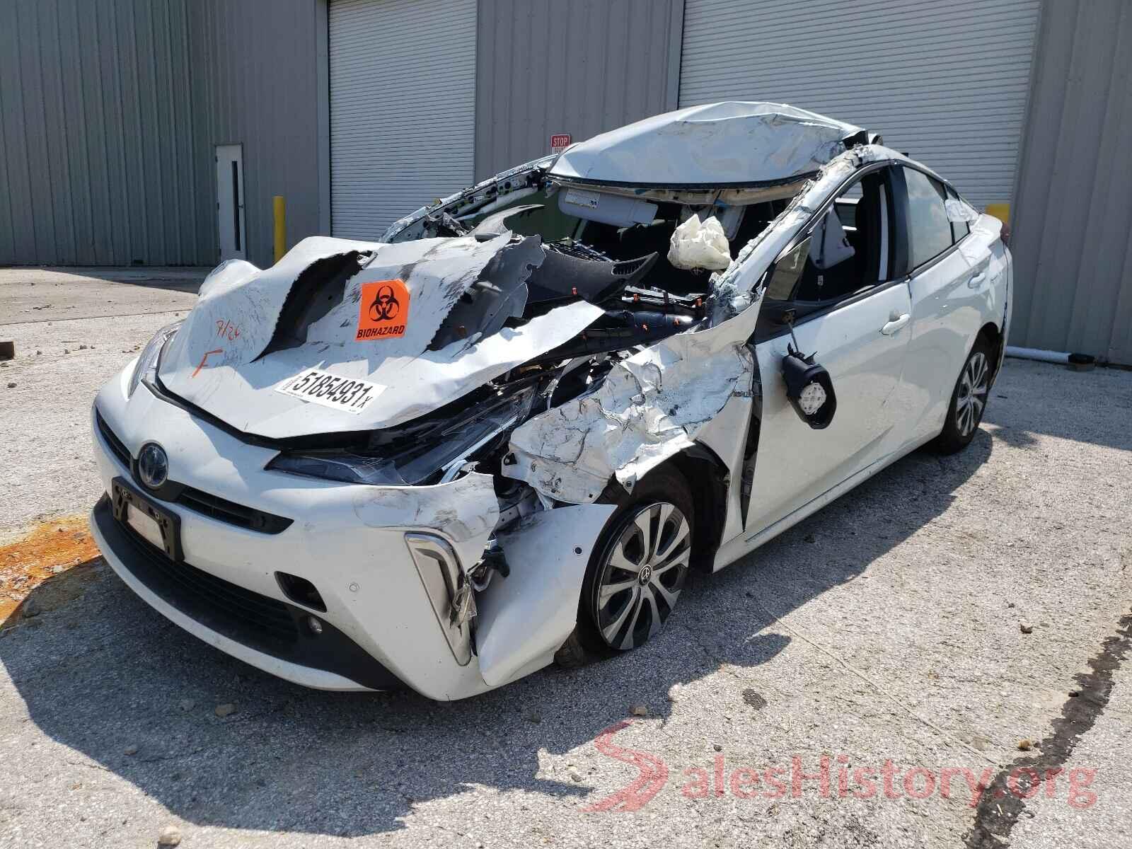 JTDL9MFU7M3022697 2021 TOYOTA PRIUS