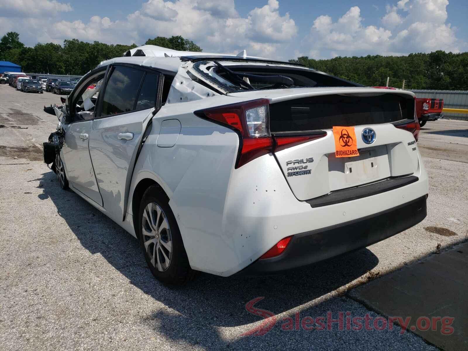 JTDL9MFU7M3022697 2021 TOYOTA PRIUS