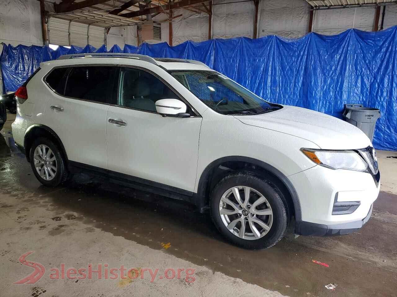 2017 NISSAN ROGUE VIN 5N1AT2MV0HC766636, rear 3/4 view