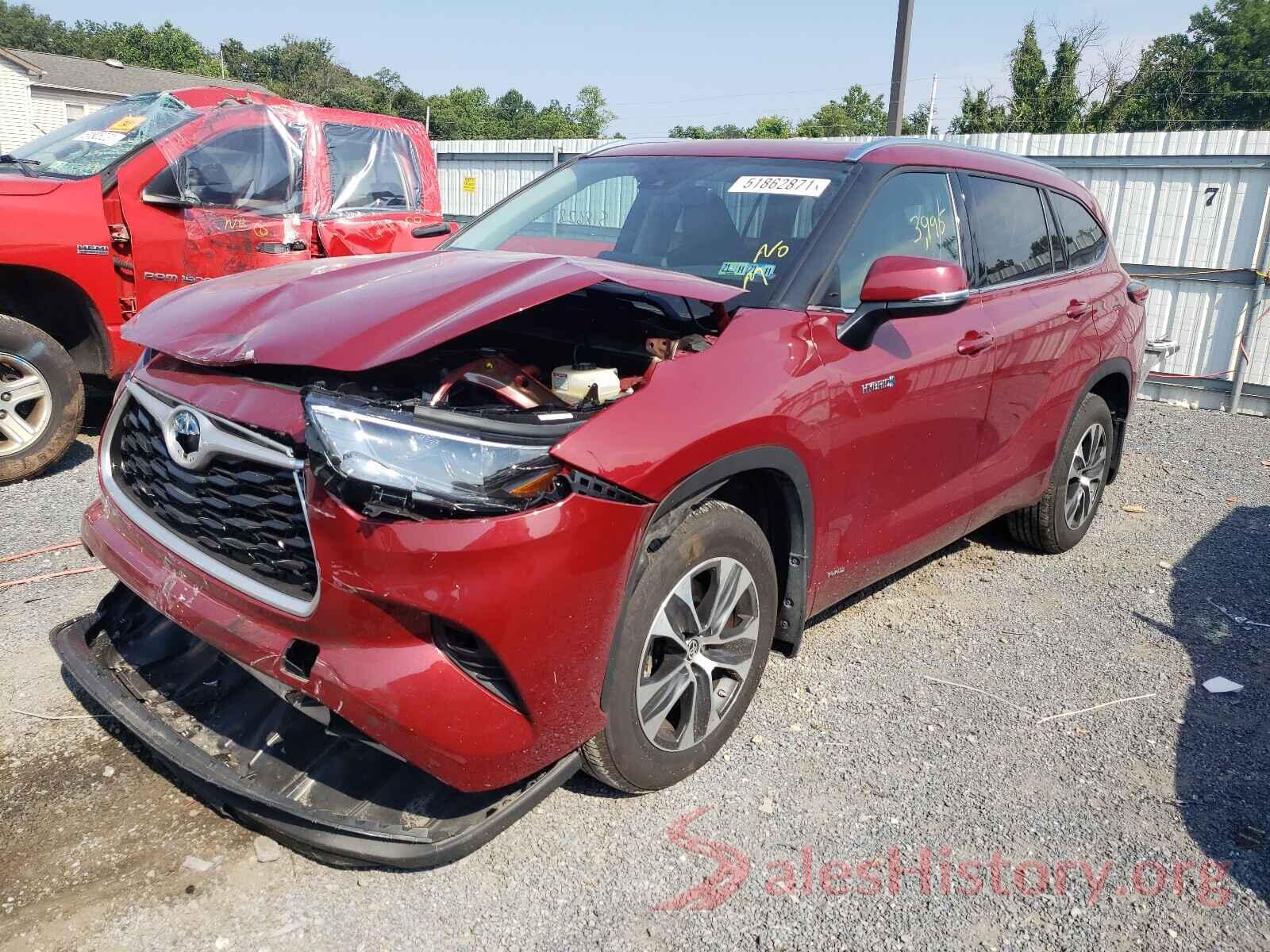 5TDHBRCH4MS520594 2021 TOYOTA HIGHLANDER