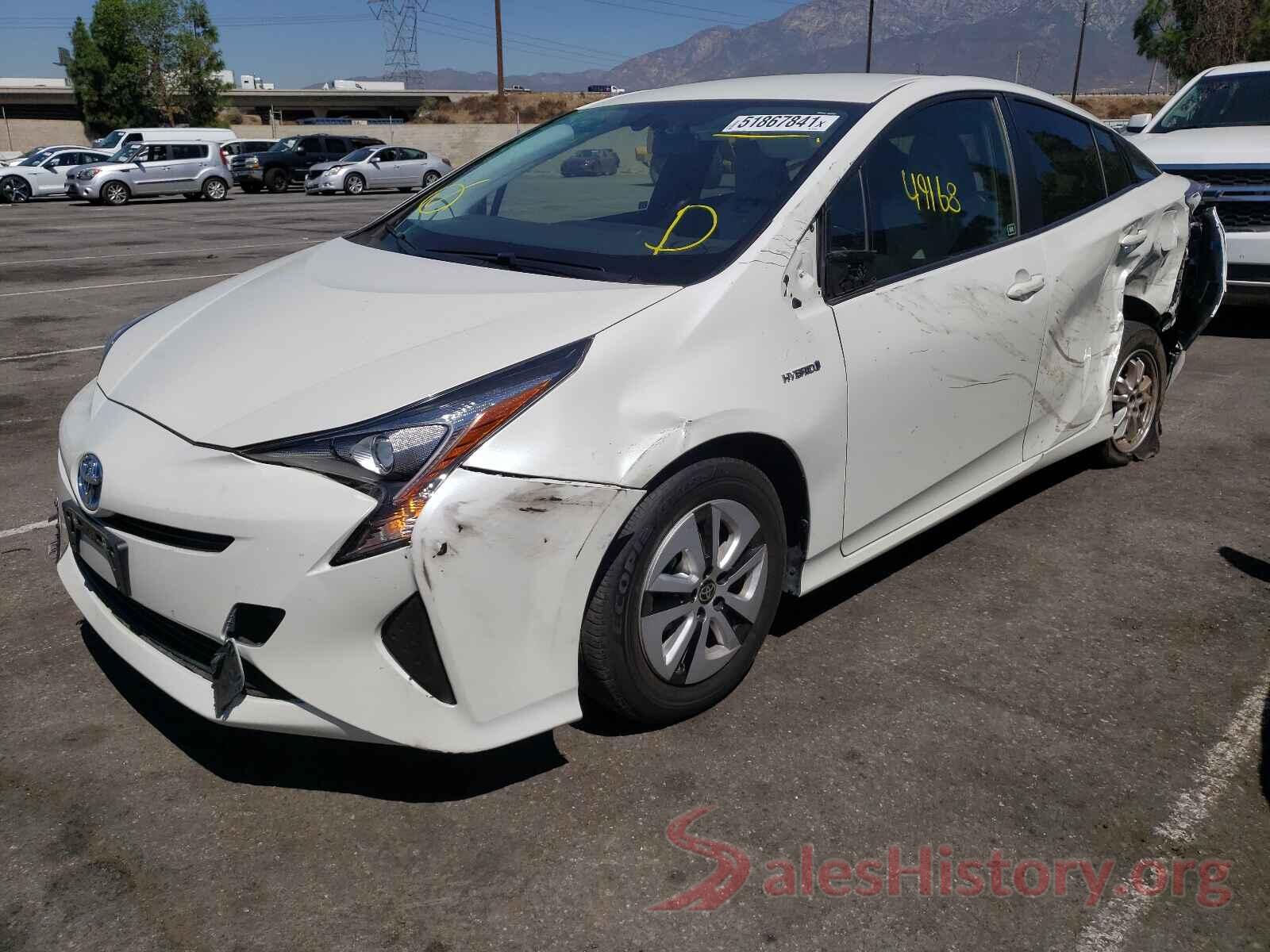 JTDKARFU5G3004185 2016 TOYOTA PRIUS