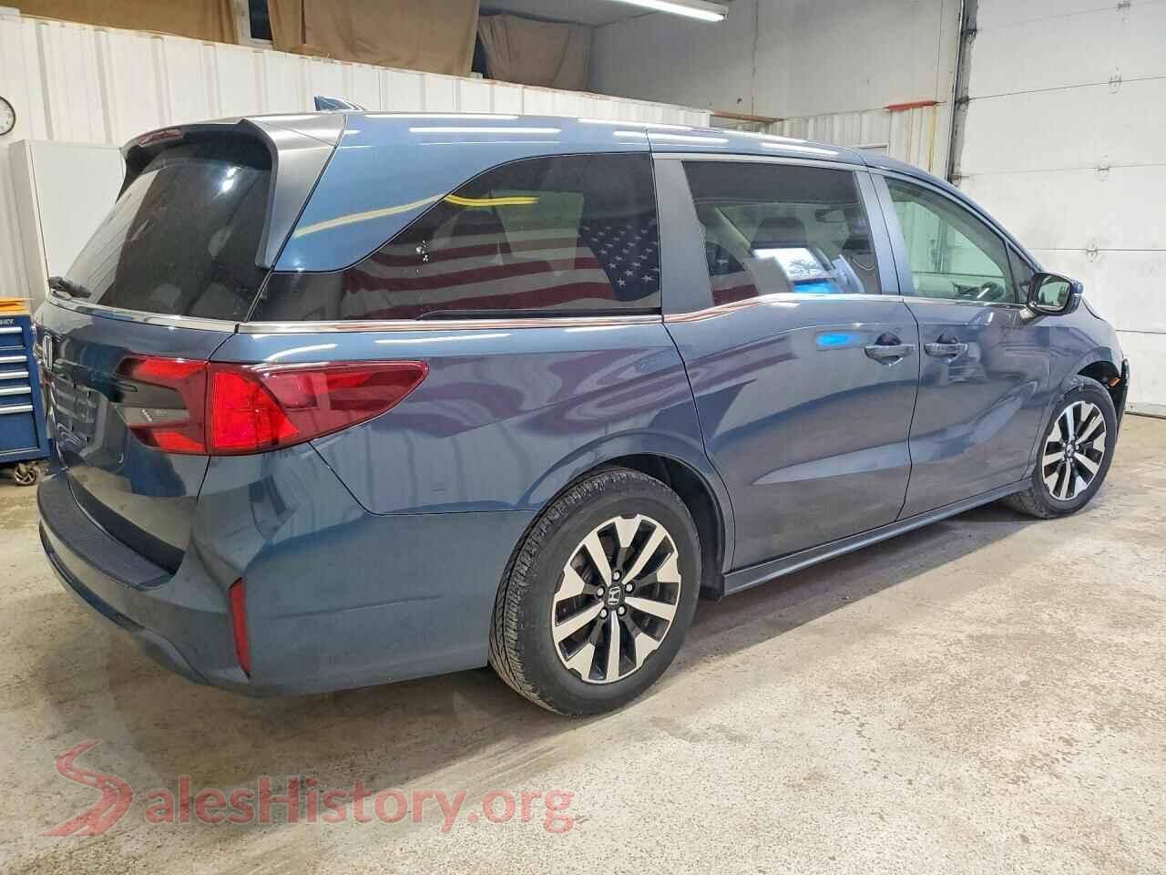 2025 HONDA ODYSSEY VIN 5FNRL6H64SB073421, right side view