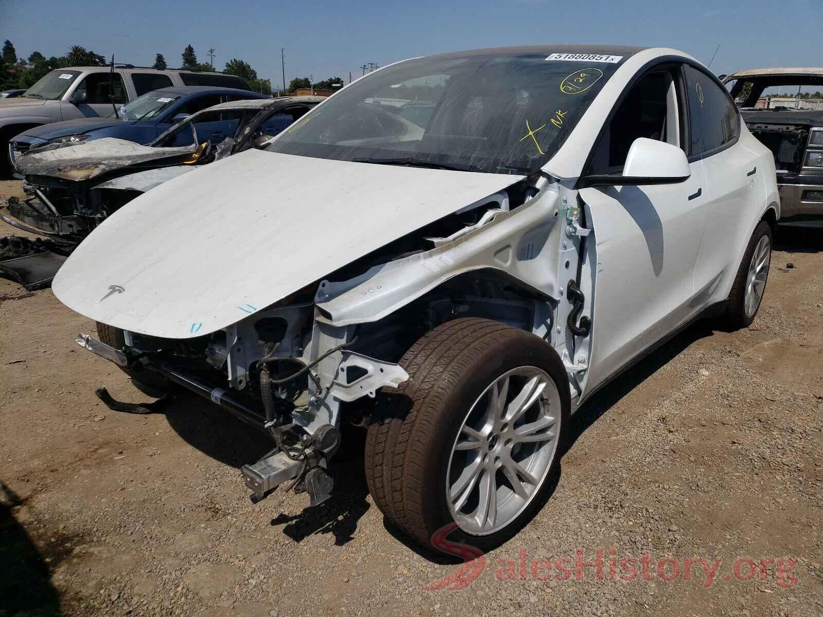 5YJYGDEE7MF157039 2021 TESLA MODEL Y