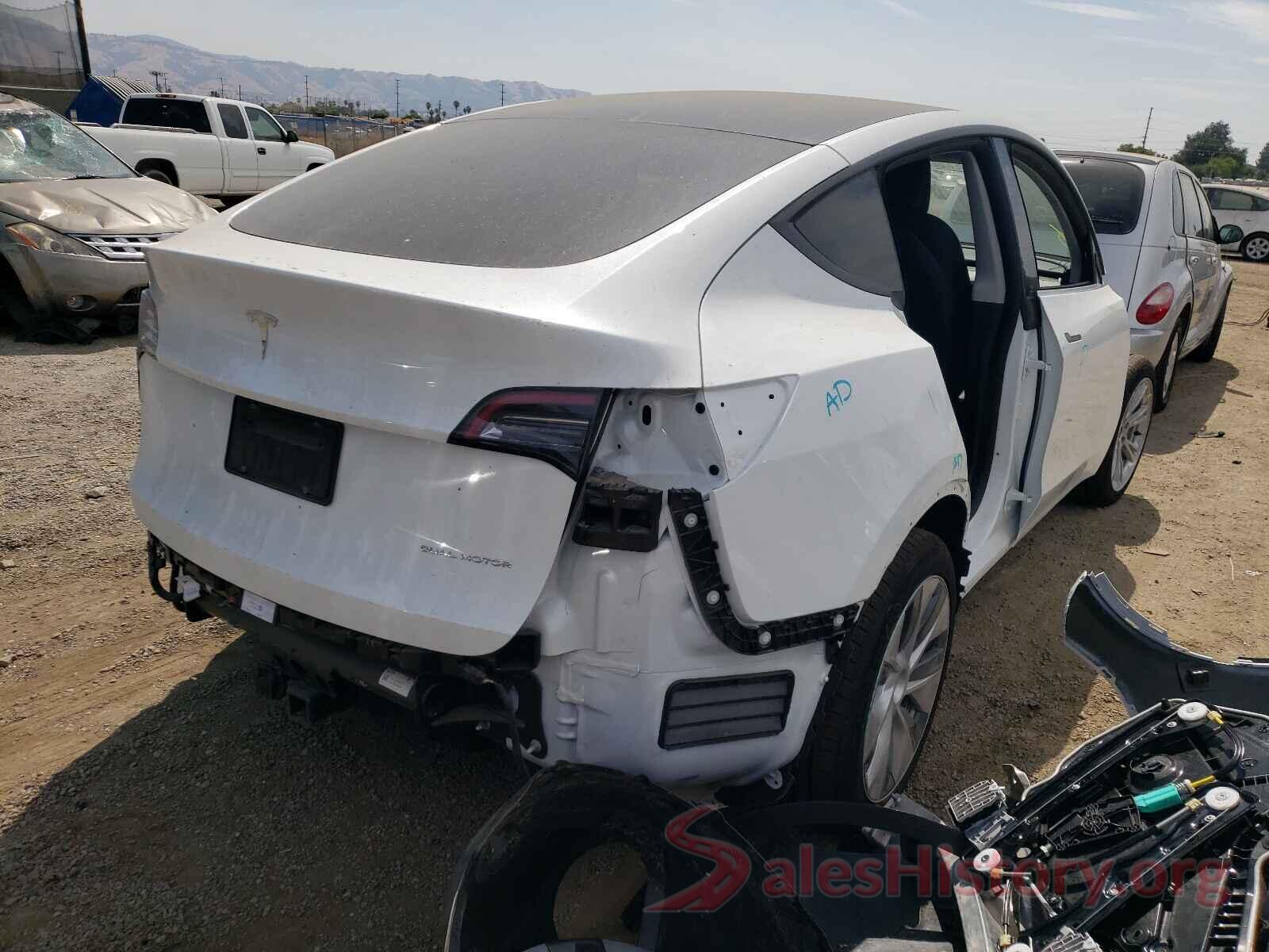 5YJYGDEE7MF157039 2021 TESLA MODEL Y