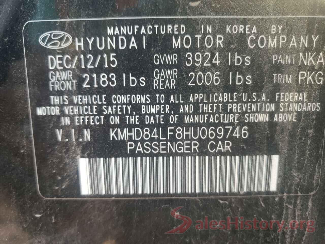 KMHD84LF8HU069746 2017 HYUNDAI ELANTRA