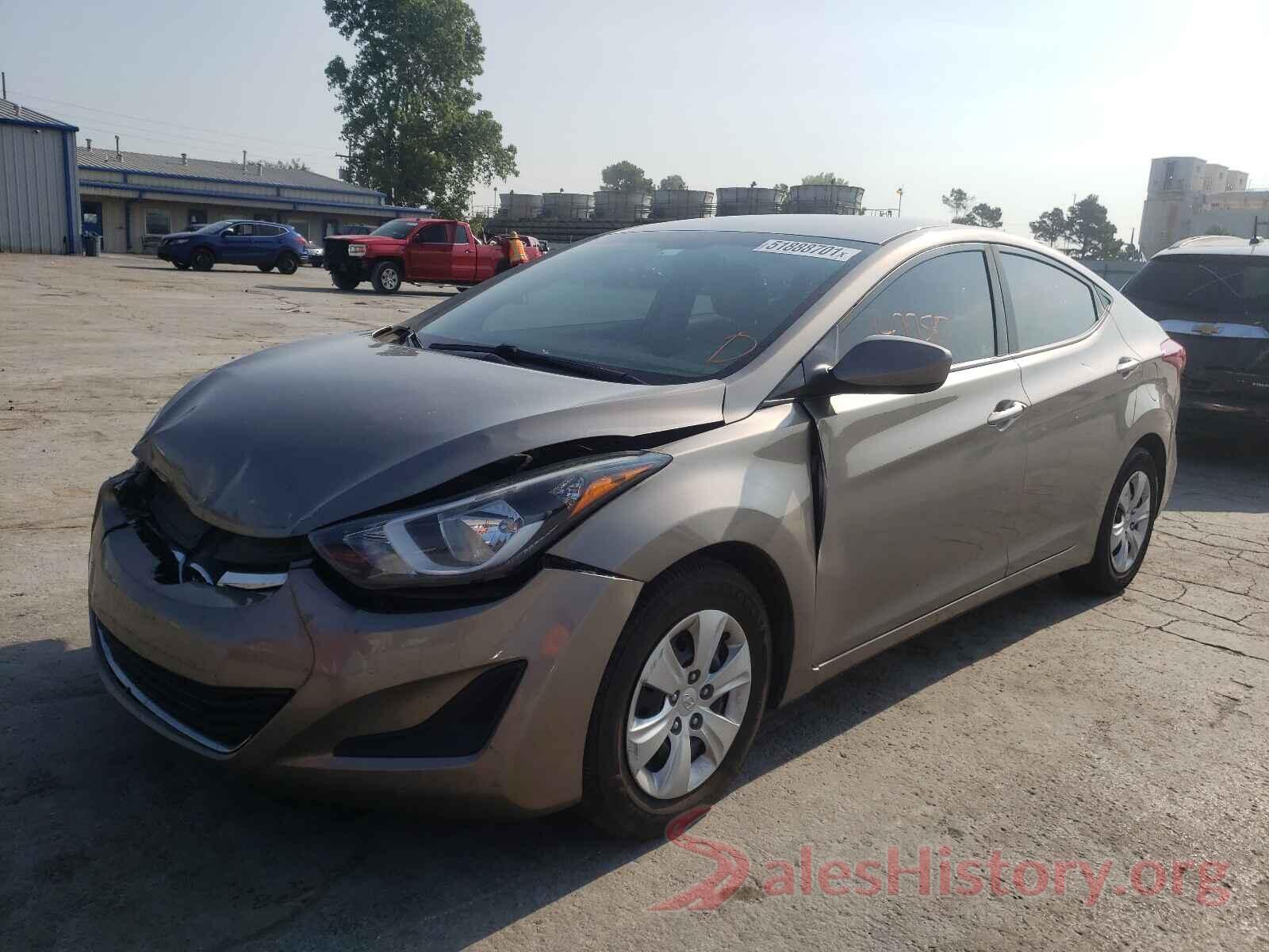 5NPDH4AE6GH746445 2016 HYUNDAI ELANTRA