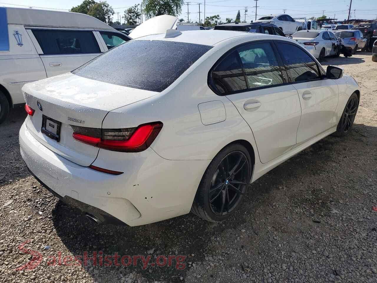 2021 BMW 3 SERIES VIN WBA5R1C05MFK52890, right side view