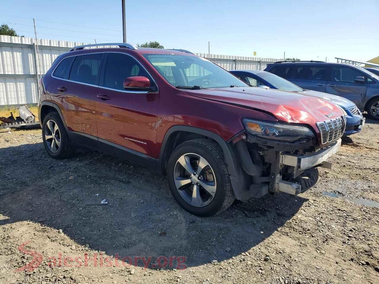 2019 JEEP CHEROKEE VIN 1C4PJMDX6KD303841, rear 3/4 view