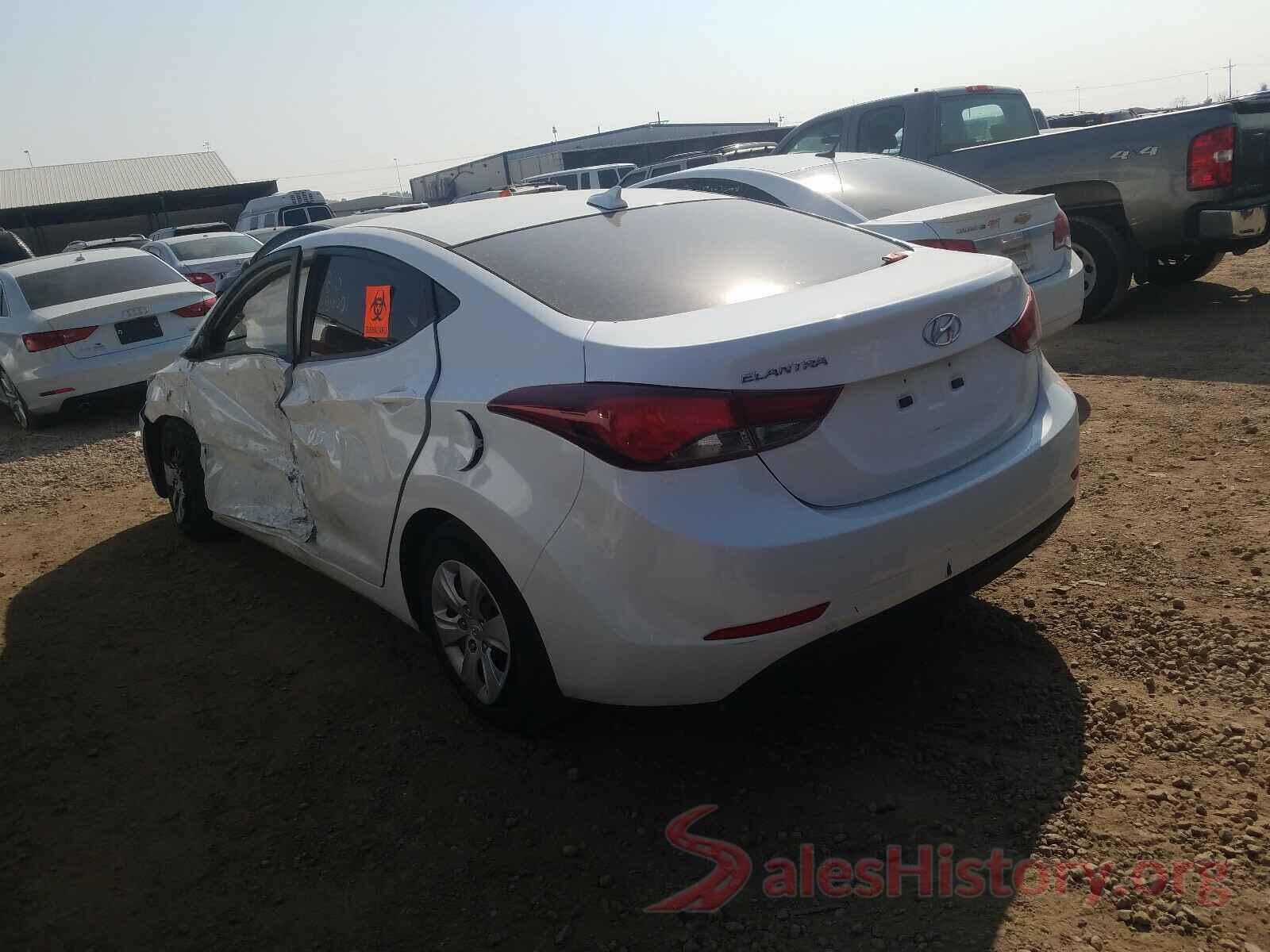 5NPDH4AE4GH728302 2016 HYUNDAI ELANTRA