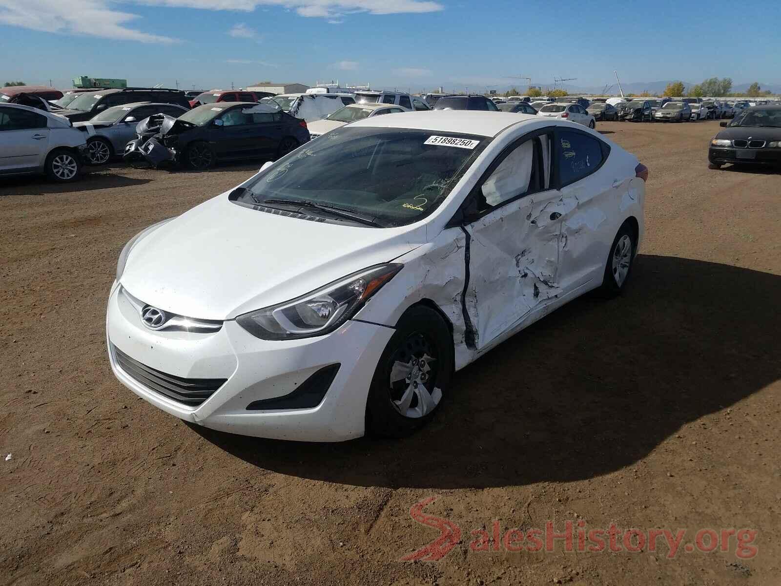 5NPDH4AE4GH728302 2016 HYUNDAI ELANTRA