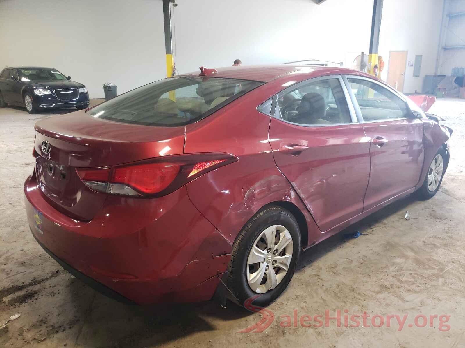 5NPDH4AE4GH795062 2016 HYUNDAI ELANTRA