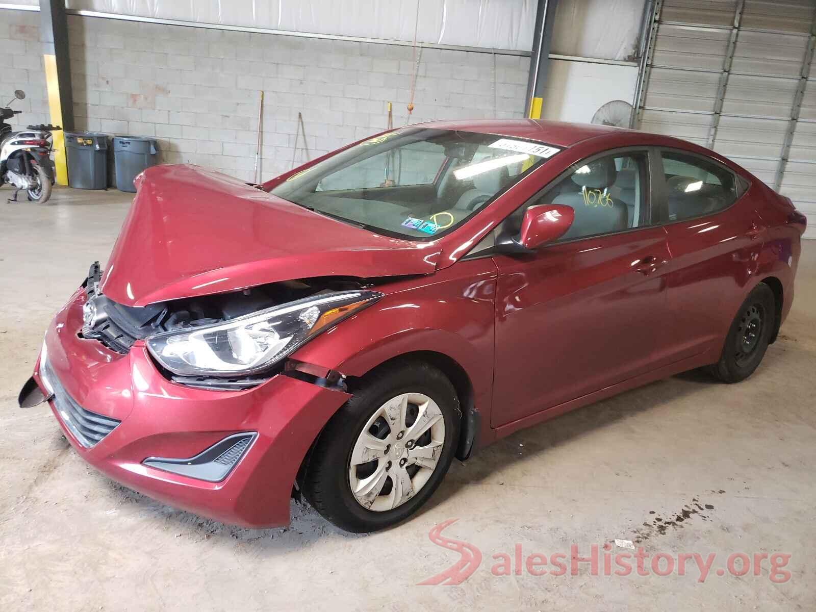 5NPDH4AE4GH795062 2016 HYUNDAI ELANTRA