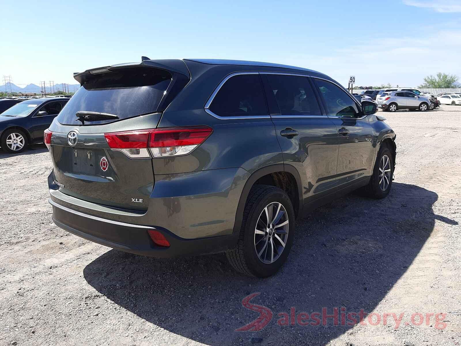 5TDKZRFH6KS307401 2019 TOYOTA HIGHLANDER