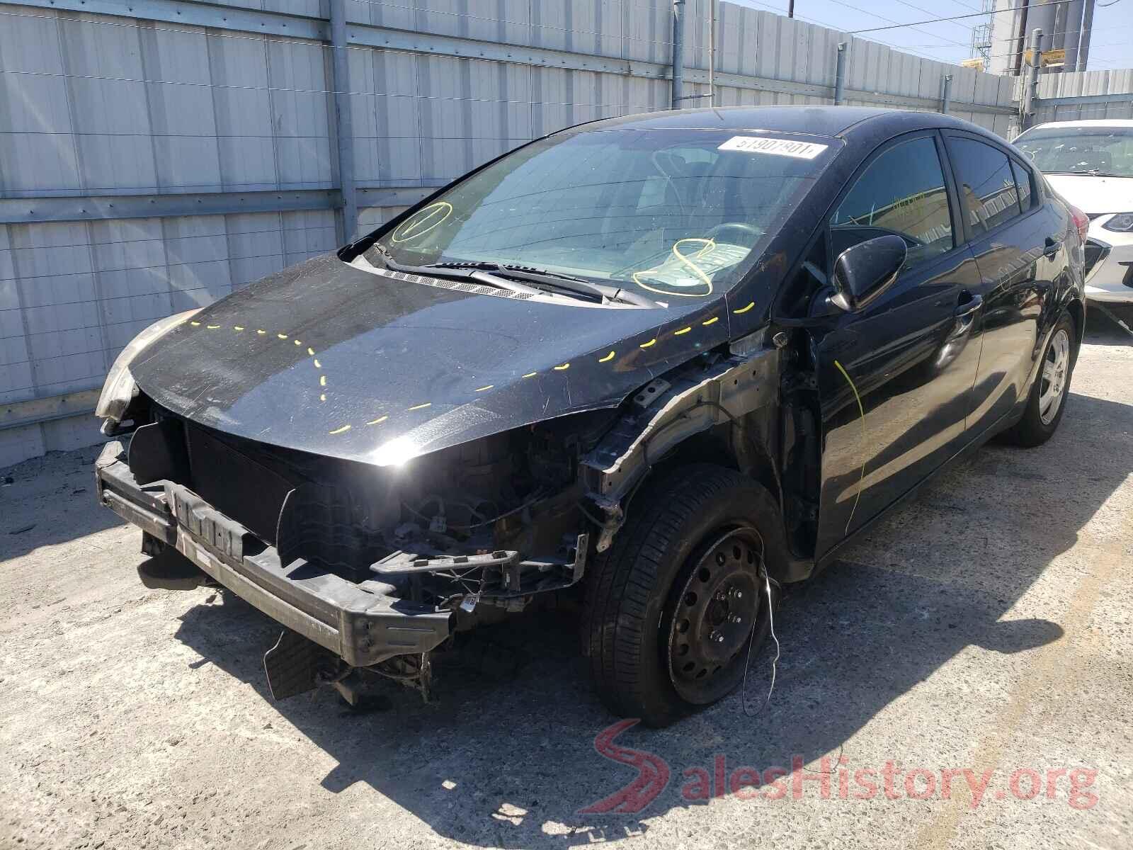 KNAFK4A6XG5462249 2016 KIA FORTE