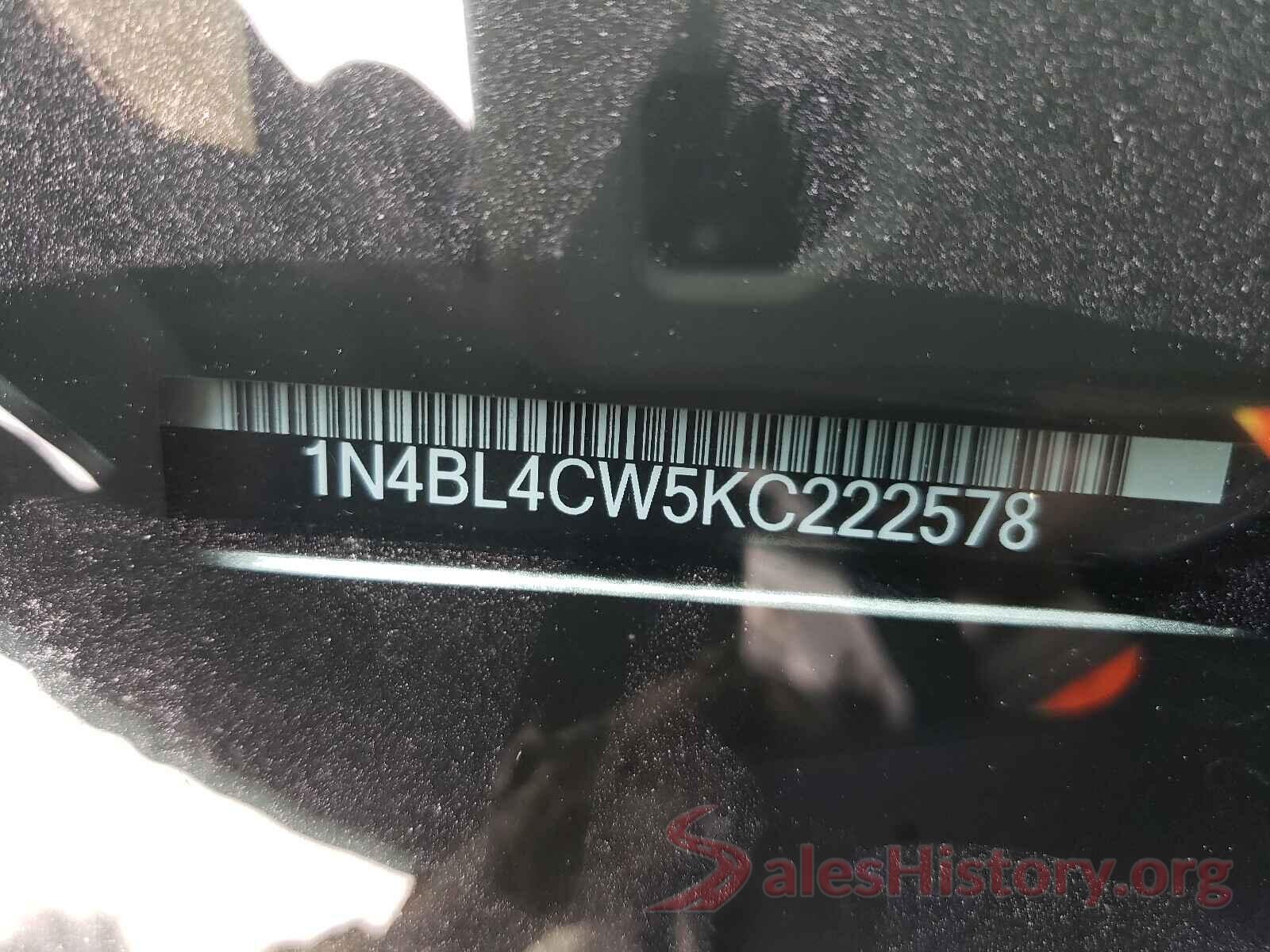 1N4BL4CW5KC222578 2019 NISSAN ALTIMA