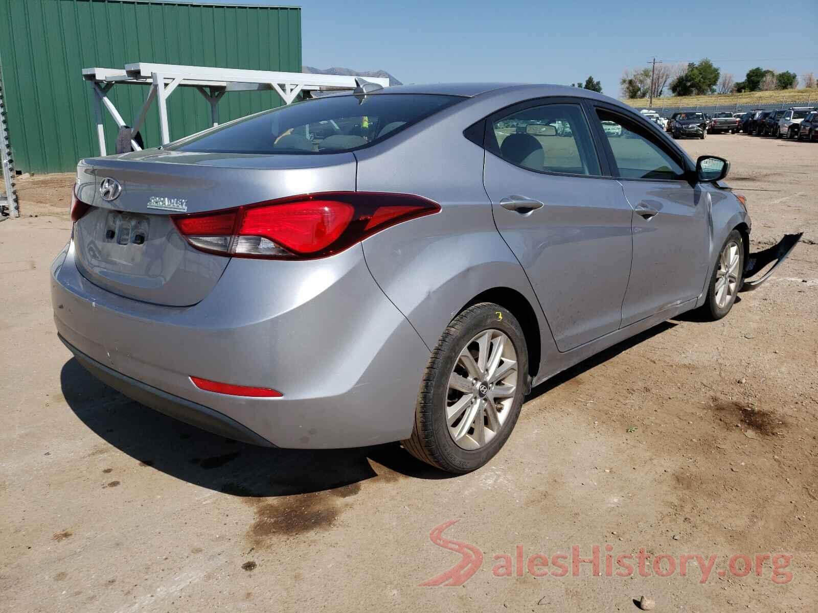 5NPDH4AE4GH763776 2016 HYUNDAI ELANTRA