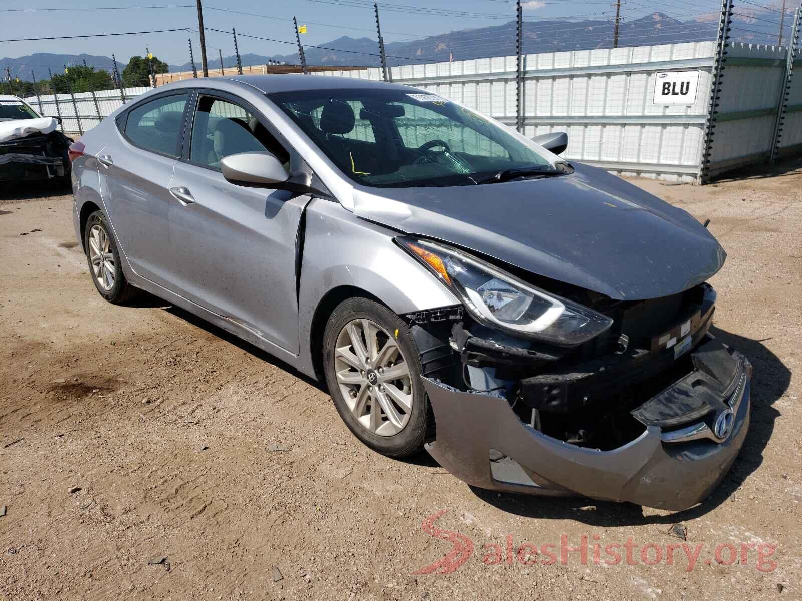 5NPDH4AE4GH763776 2016 HYUNDAI ELANTRA