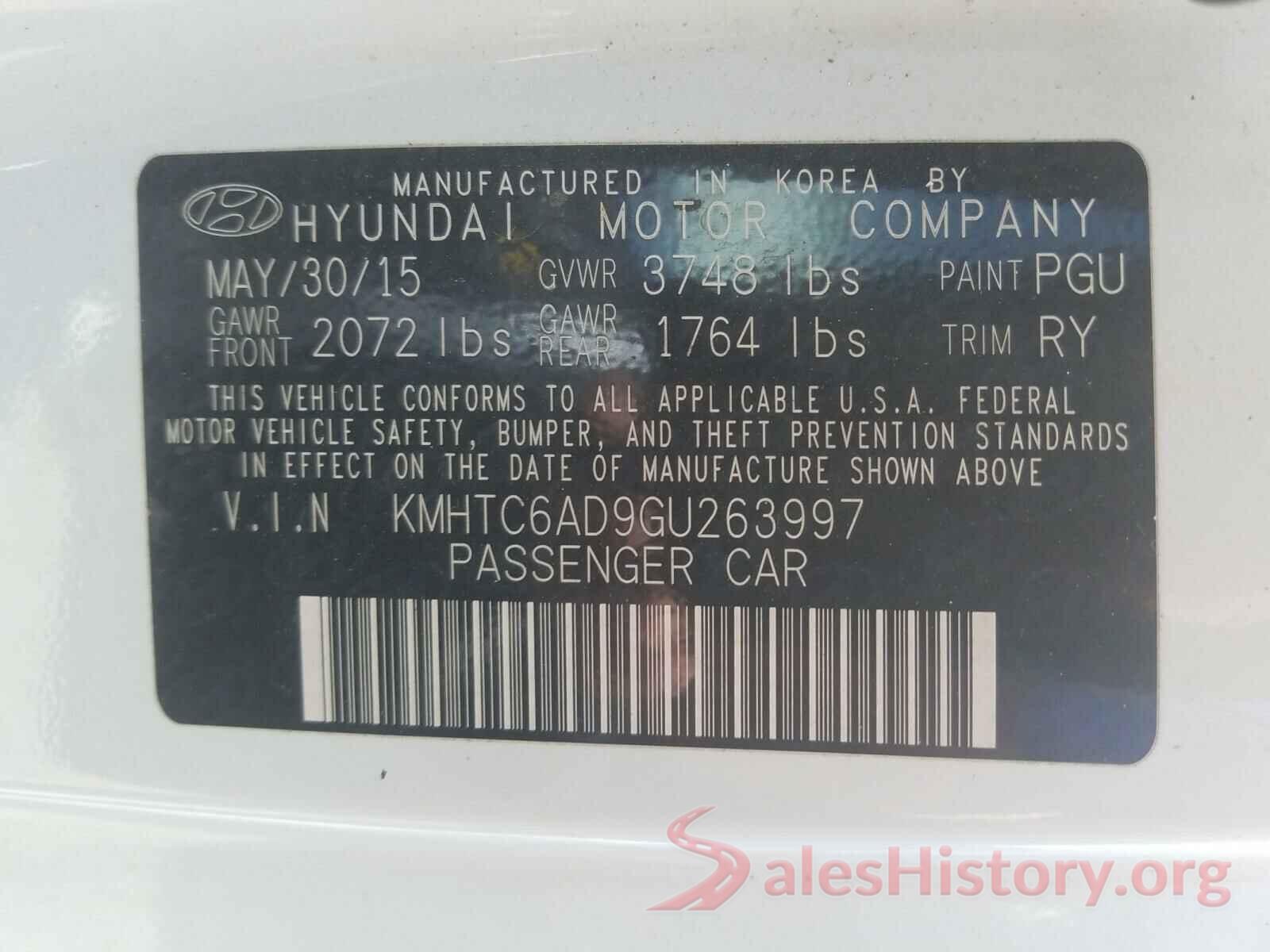 KMHTC6AD9GU263997 2016 HYUNDAI VELOSTER