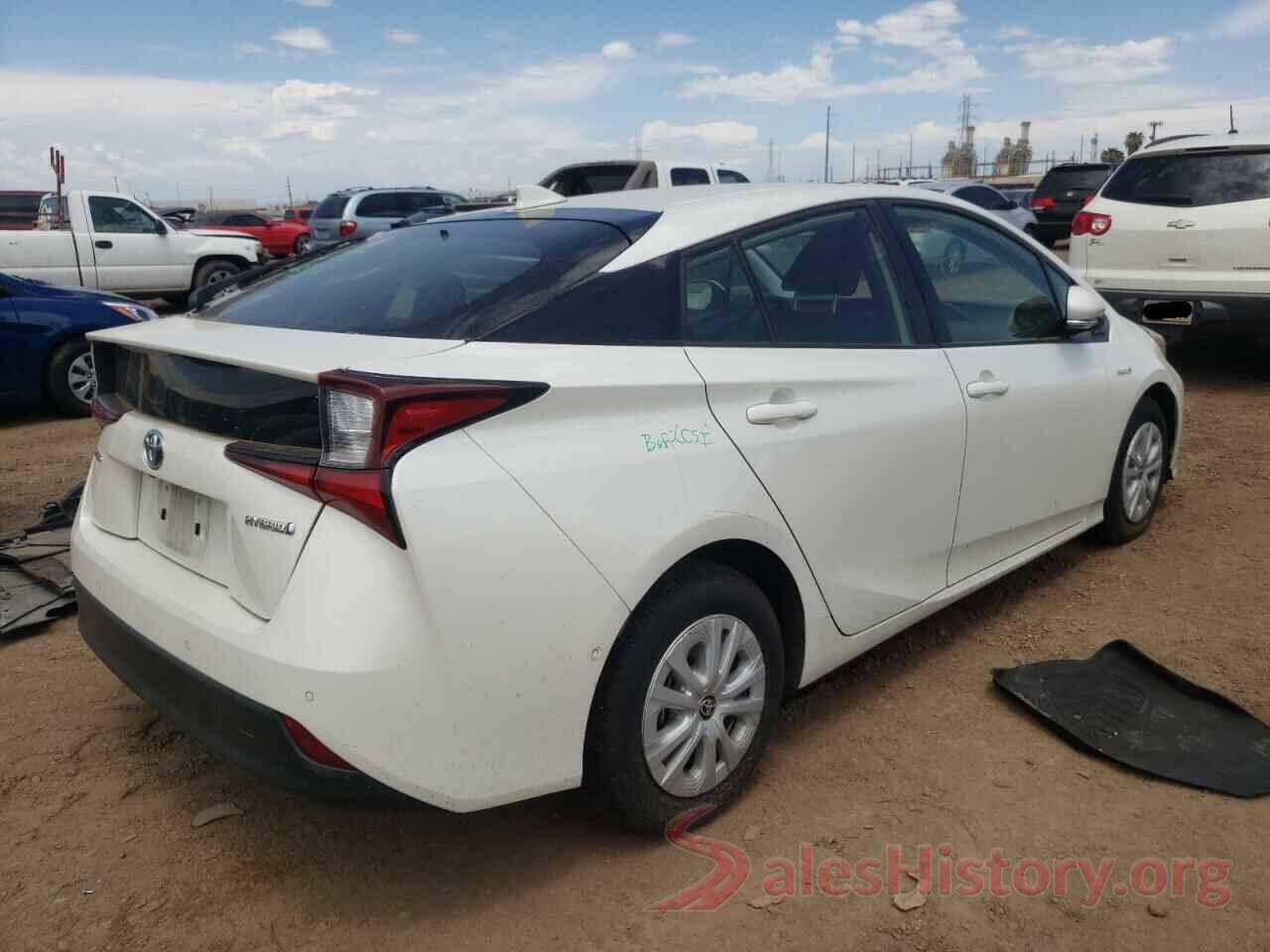 JTDKARFU4K3081140 2019 TOYOTA PRIUS