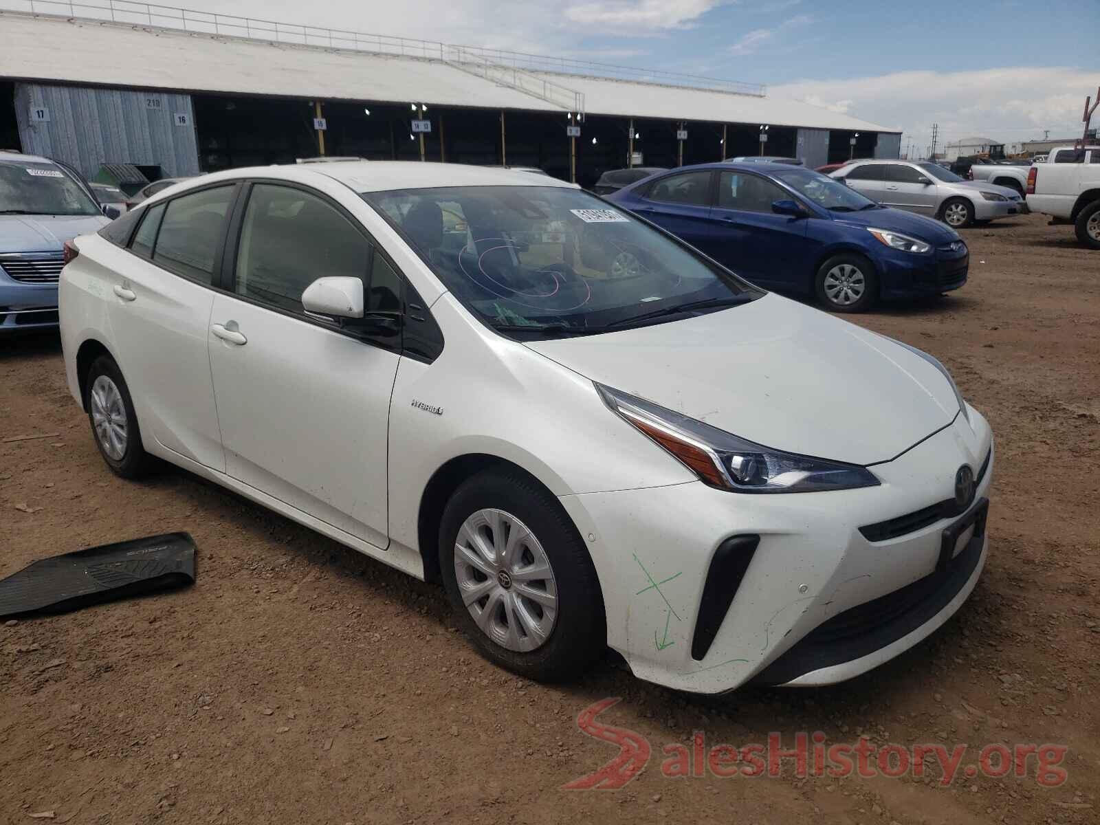 JTDKARFU4K3081140 2019 TOYOTA PRIUS