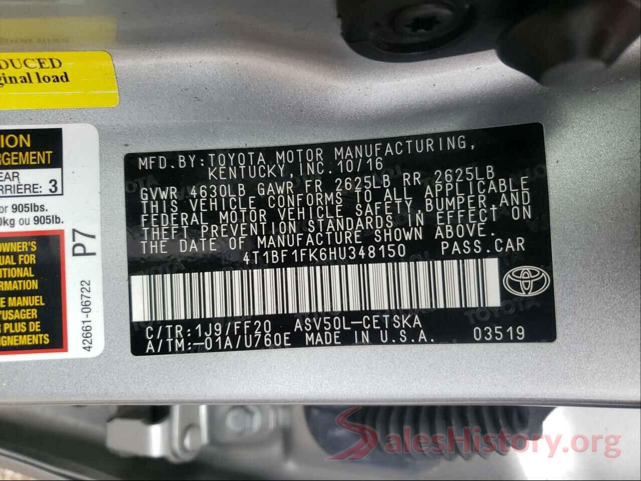 4T1BF1FK6HU348150 2017 TOYOTA CAMRY