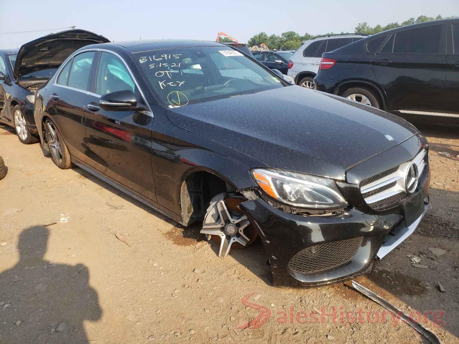 55SWF4KB4HU180044 2017 MERCEDES-BENZ C-CLASS