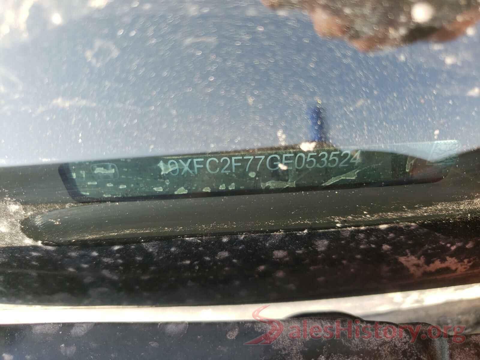 19XFC2F77GE053524 2016 HONDA CIVIC