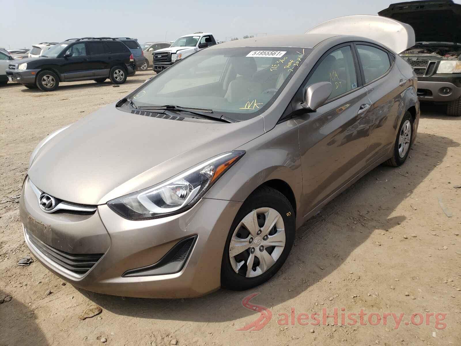 5NPDH4AE7GH745403 2016 HYUNDAI ELANTRA