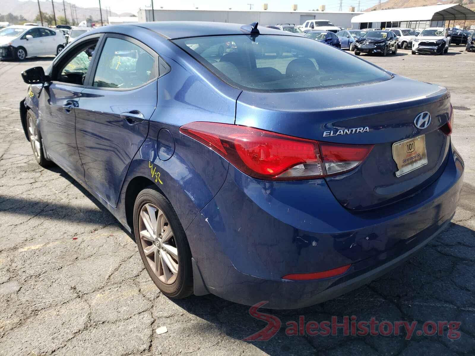 5NPDH4AE3GH658730 2016 HYUNDAI ELANTRA