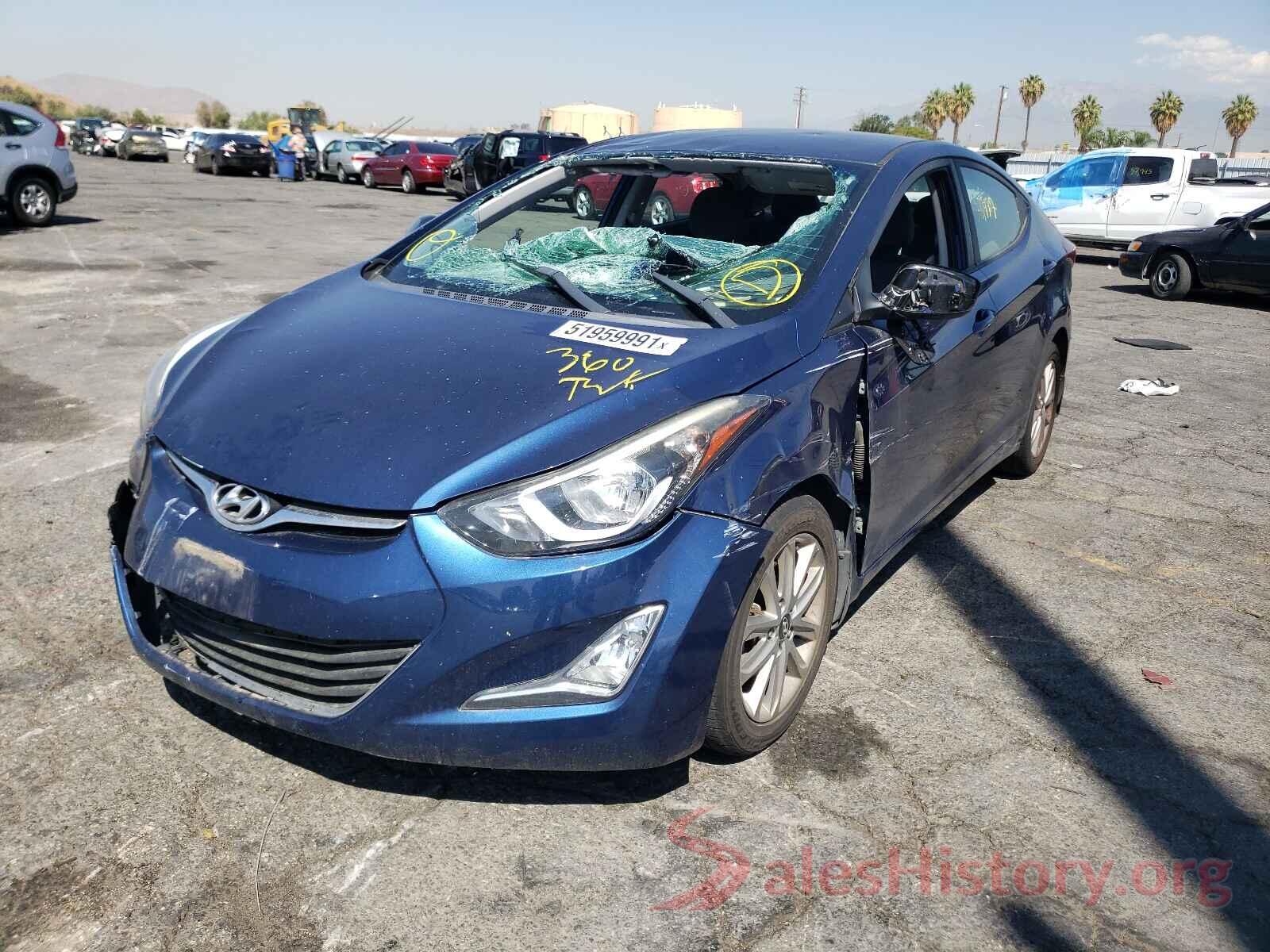 5NPDH4AE3GH658730 2016 HYUNDAI ELANTRA