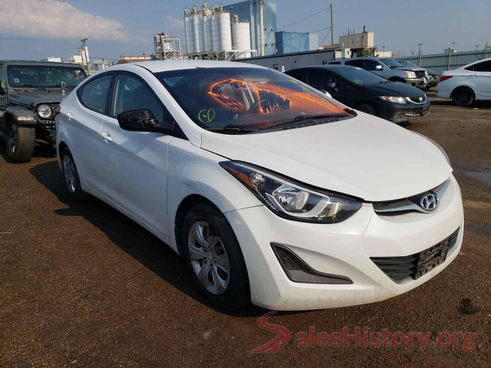 5NPDH4AE4GH753281 2016 HYUNDAI ELANTRA