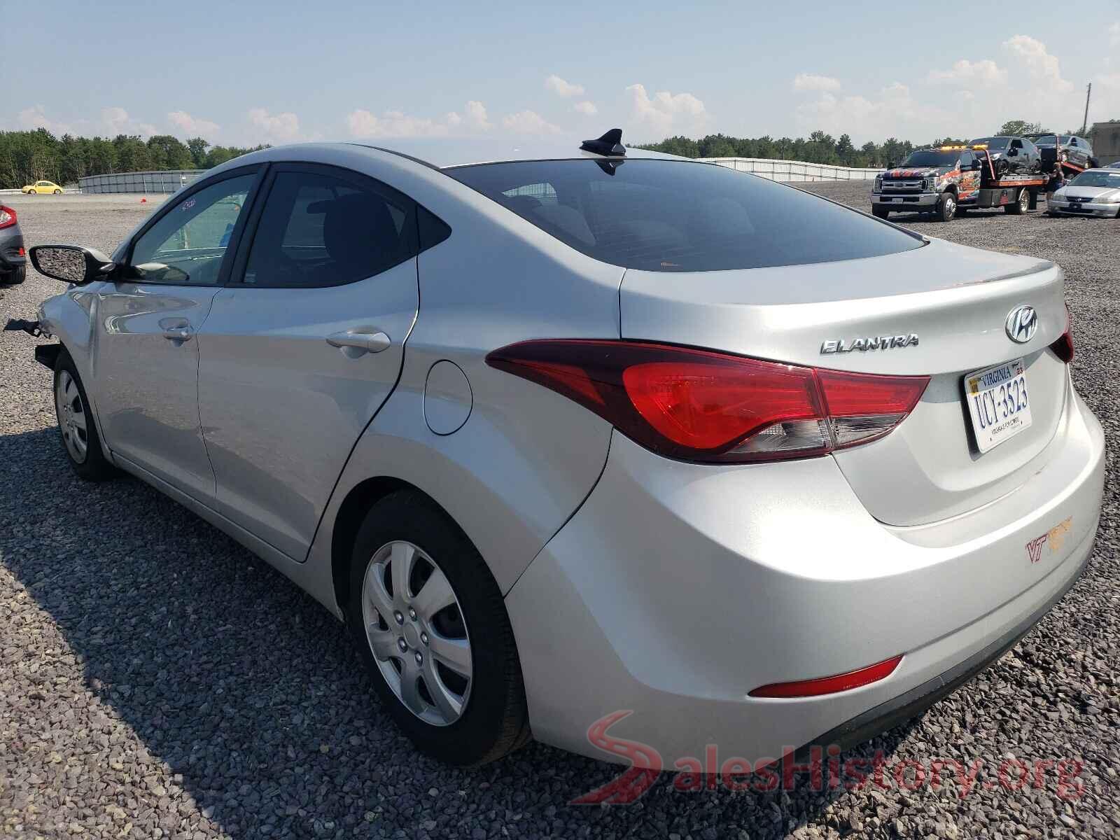 5NPDH4AE9GH767886 2016 HYUNDAI ELANTRA