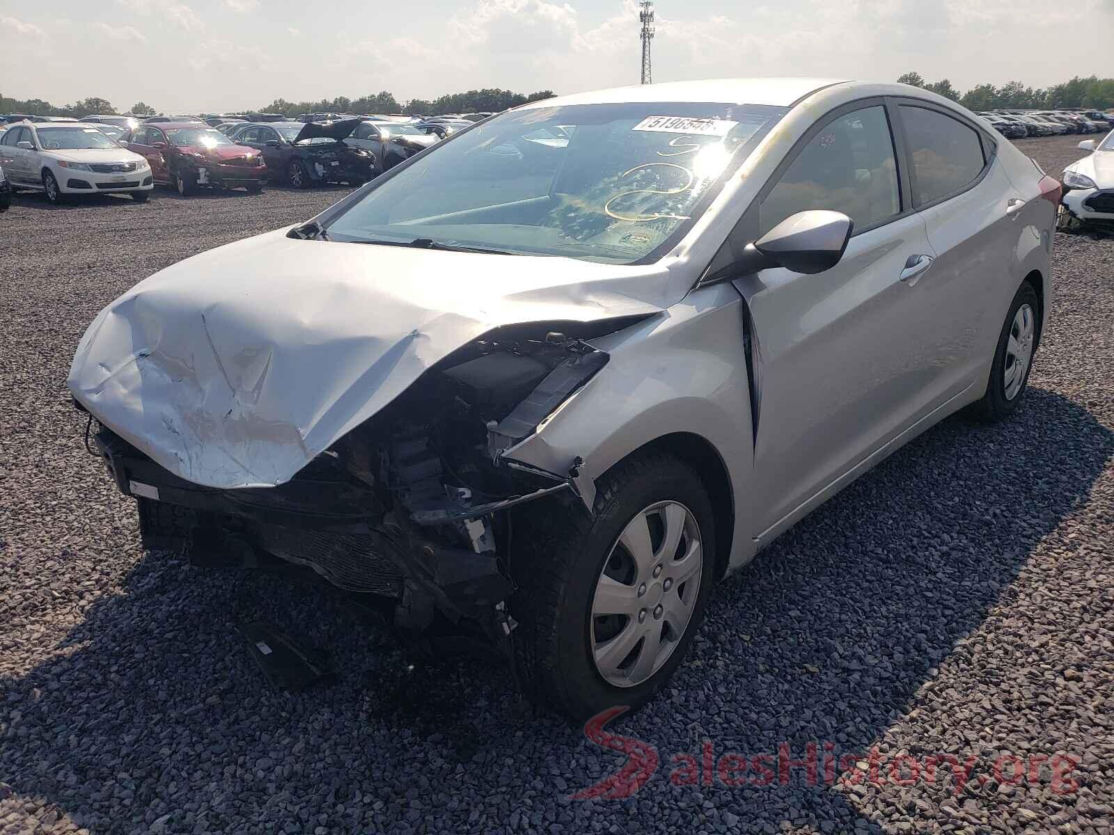 5NPDH4AE9GH767886 2016 HYUNDAI ELANTRA