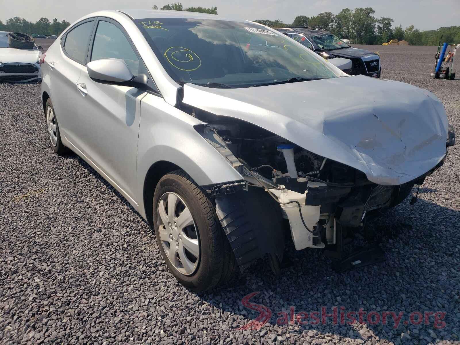 5NPDH4AE9GH767886 2016 HYUNDAI ELANTRA