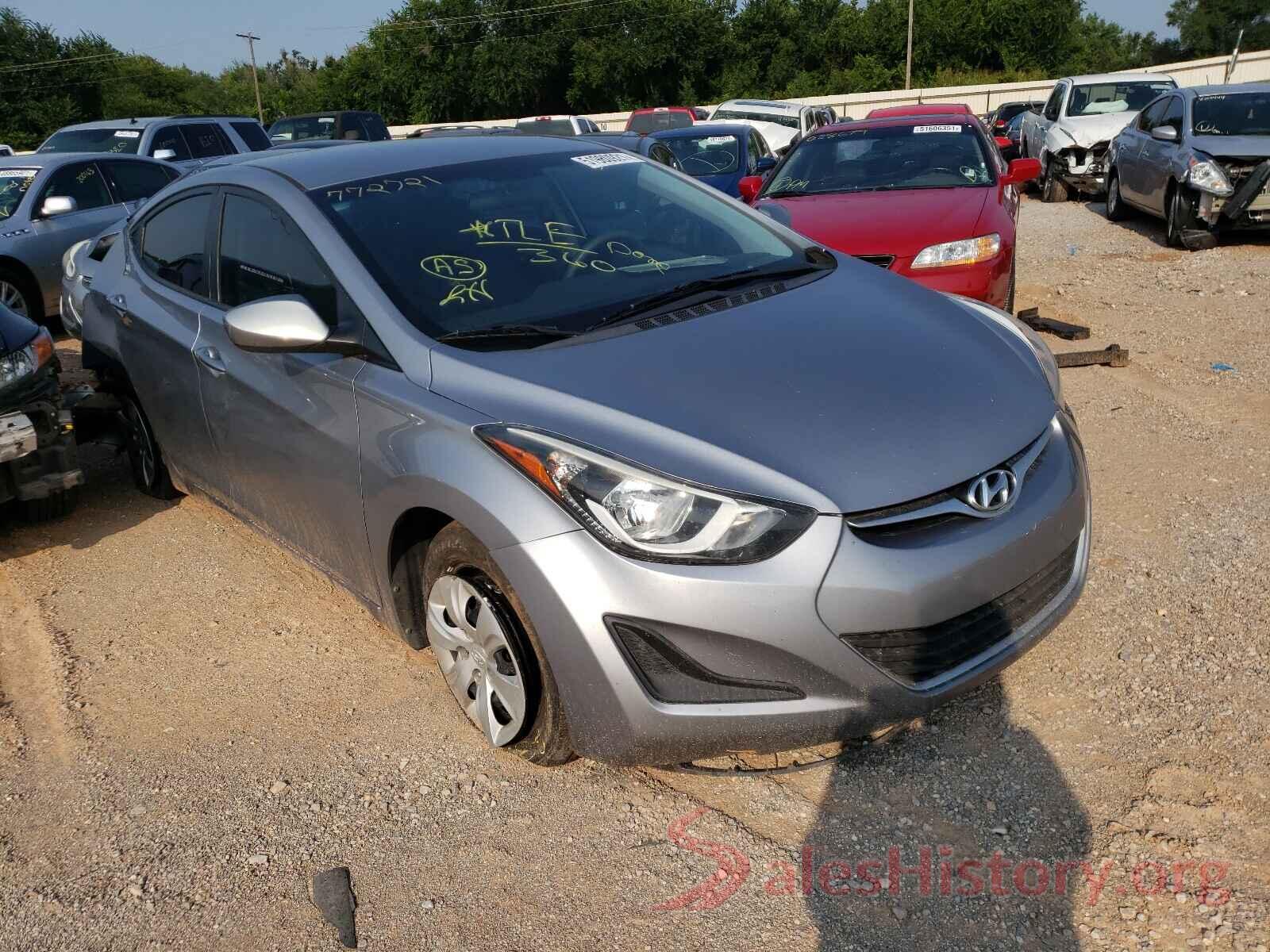 5NPDH4AE2GH772721 2016 HYUNDAI ELANTRA