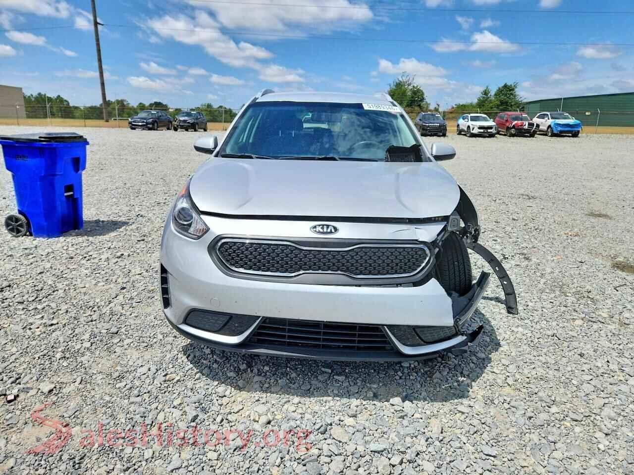 2019 KIA NIRO VIN KNDCB3LC6K5249648, rear view