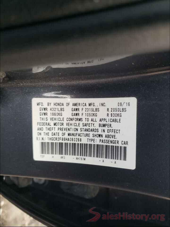 1HGCR2F86HA060268 2017 HONDA ACCORD