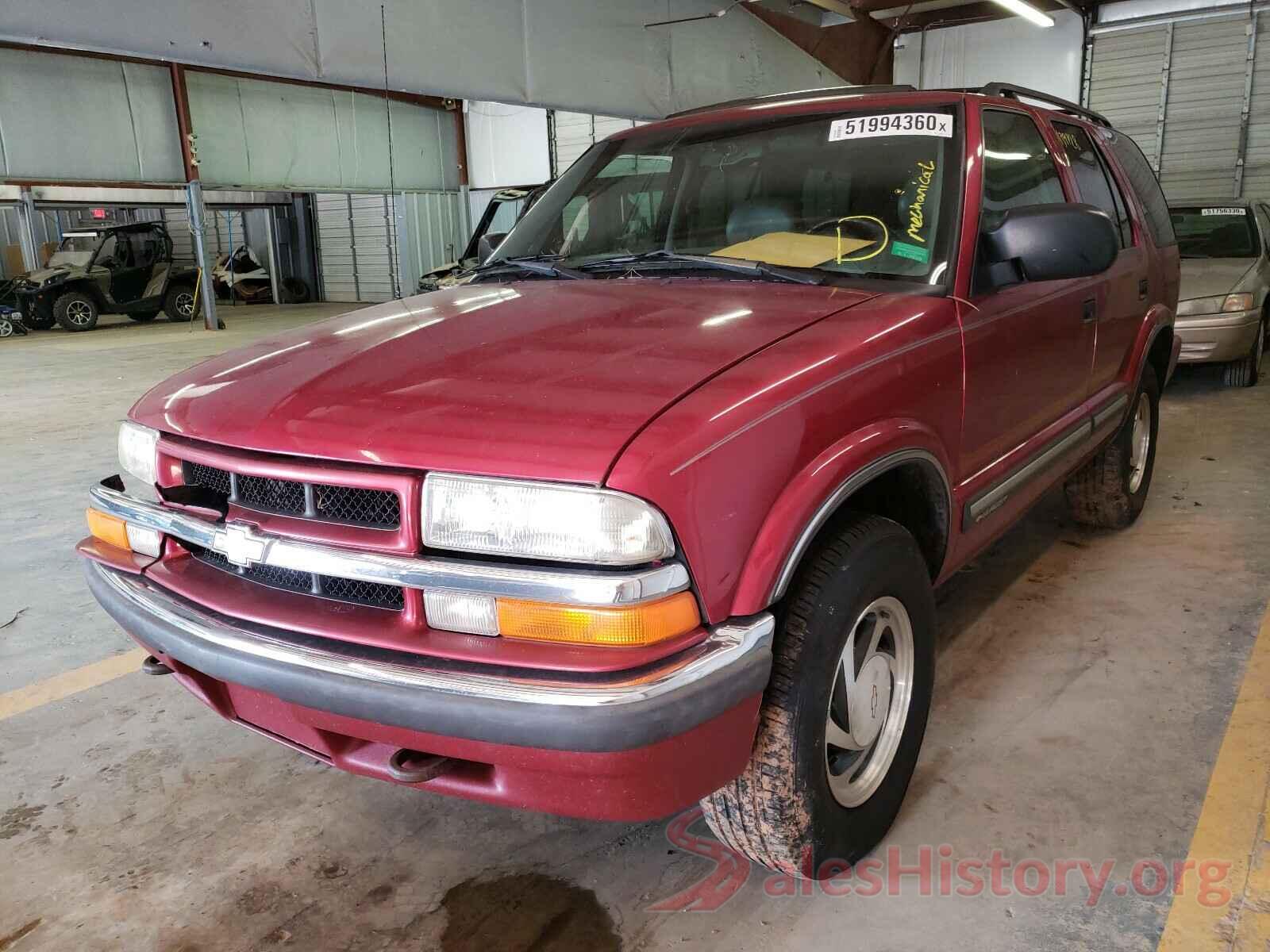 1GNDT13W212230232 2001 CHEVROLET BLAZER