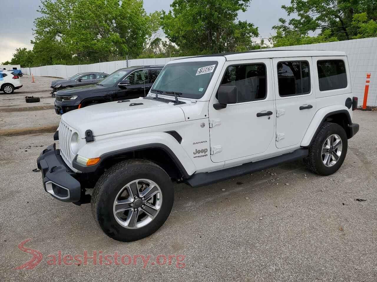 2020 JEEP WRANGLER VIN 1C4HJXEN9LW258287, auction photo