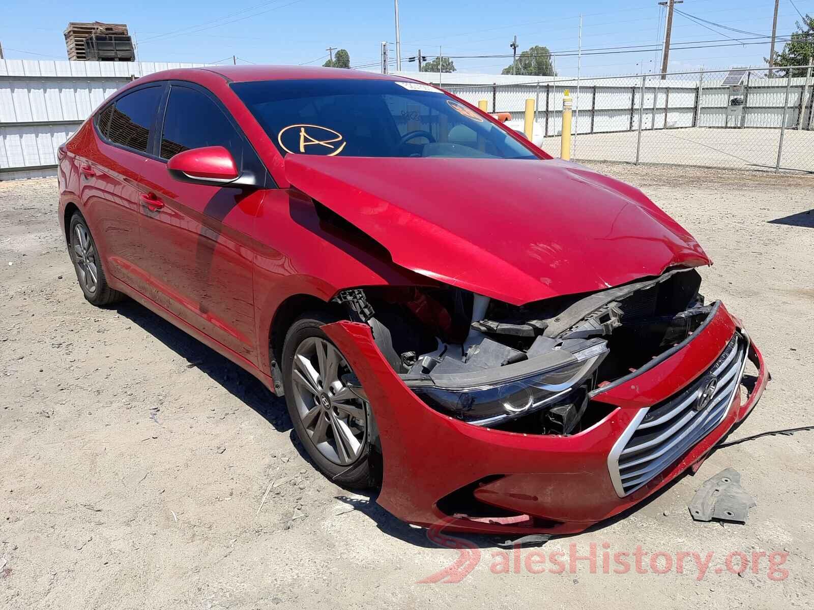 5NPD84LF5JH345501 2018 HYUNDAI ELANTRA