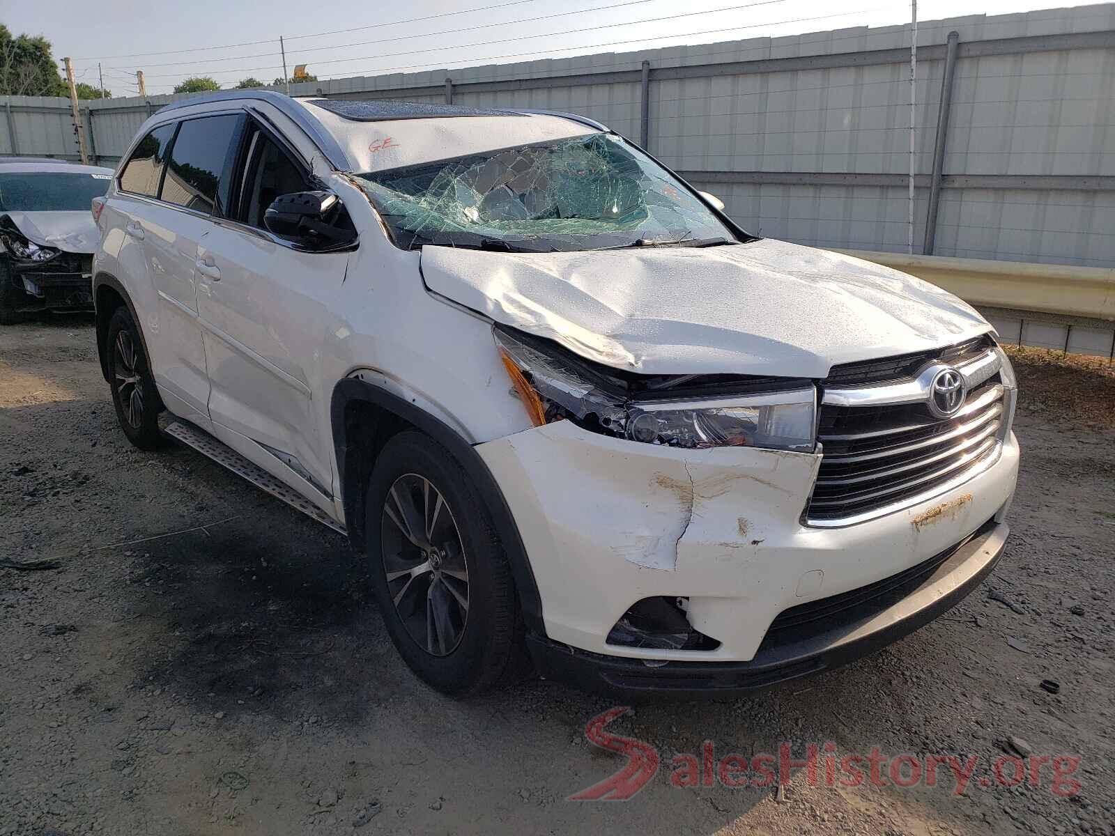 5TDJKRFHXGS277407 2016 TOYOTA HIGHLANDER