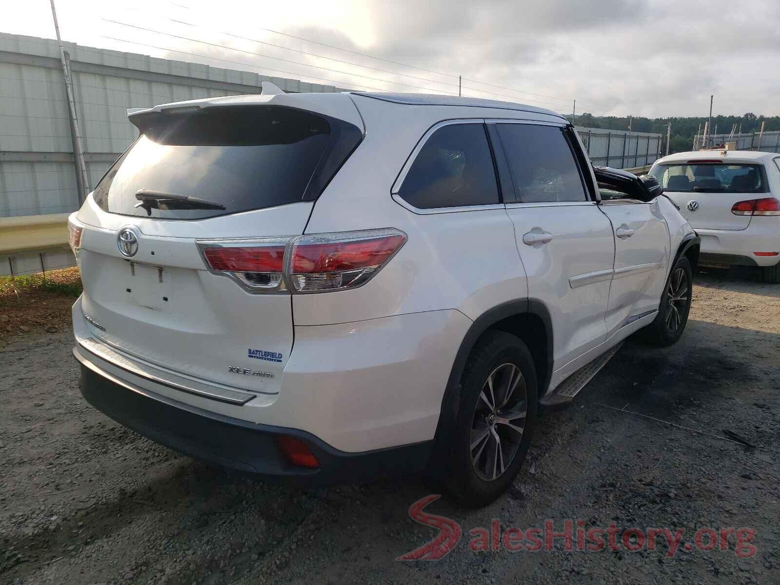 5TDJKRFHXGS277407 2016 TOYOTA HIGHLANDER