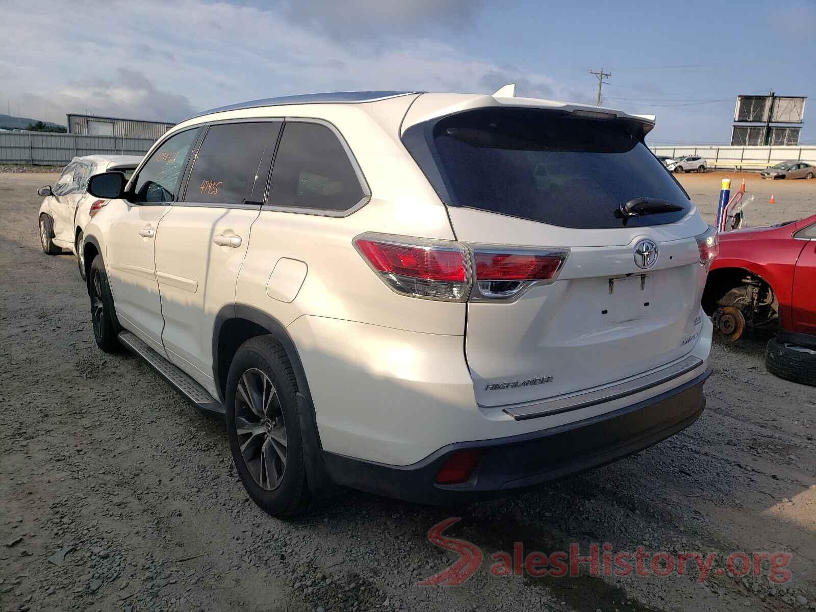 5TDJKRFHXGS277407 2016 TOYOTA HIGHLANDER